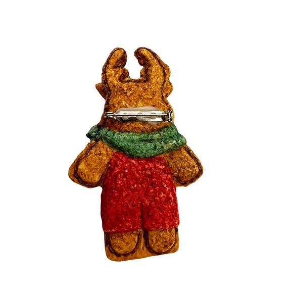 Vintage Patchwork Bunny Brooch - Picture 4 of 6